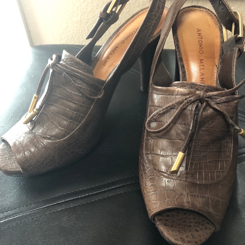 Brown heels